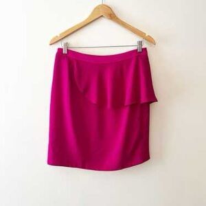 Leifsdottir Fuchsia Pencil Skirt